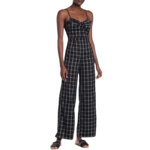 Romeo & Juliet Front Tie Wide Leg Jumpsuit Size M